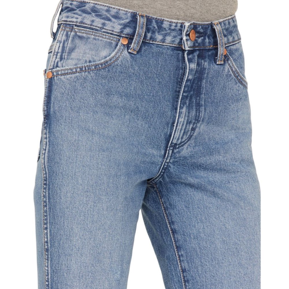 Wrangler Women's Wild West 603 High Rise Distressed Cropped Jeans Size 34x28 - Picture 5 of 16